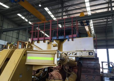 Steel Design Construction and Installation CAT D11T Handrails Fitted